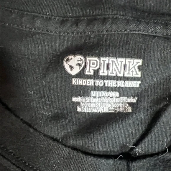 PINK Victoria's Secret women’s medium Black Long Sleeve shirt - Picture 3 of 3